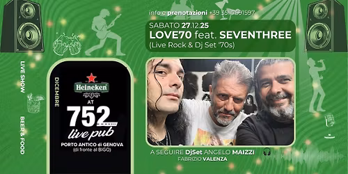 LOVE70 feat. SEVENTHREE live + DjSet '70s