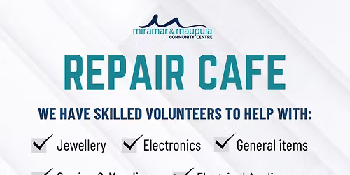 Repair Cafe at Miramar & Maupuia Community Centre