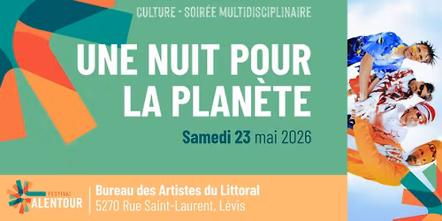 Une Nuit pour la plan\u00e8te \u2013 Soir\u00e9e multidisciplinaire et collective