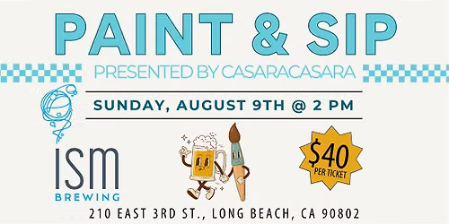 Paint and Sip at ISM Brewing