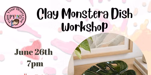 Clay Monstera Dish Workshop