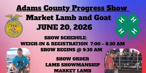 Adams County Progress Show - Sheep and Goat