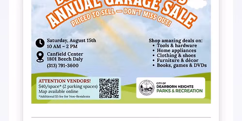 Dearborn Heights Citywide Garage Sale \/ Flea market 