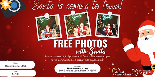 FREE photos with Santa