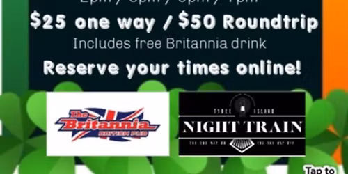 St. Patrick's Day Shuttle from The Britannia Pub on Wilmington Island