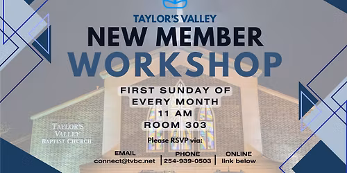 New Member Workshop