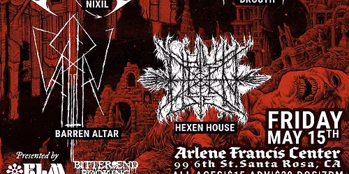Nixil, Drouth, Barren Altar, and Hexen House at Arlene Francis Center