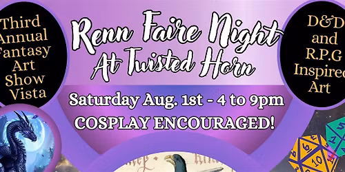 Renn Faire Night (with Fantasy Art Show Vista)