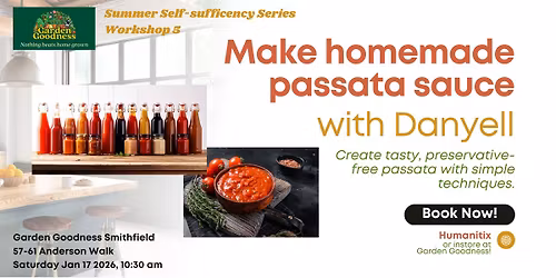 Self Sufficiency Workshop 5: Make Your Own Passata Sauce with Danyell
