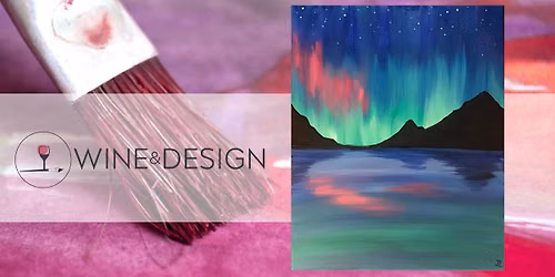 Paint & Sip: Aurora Borealis Mountains