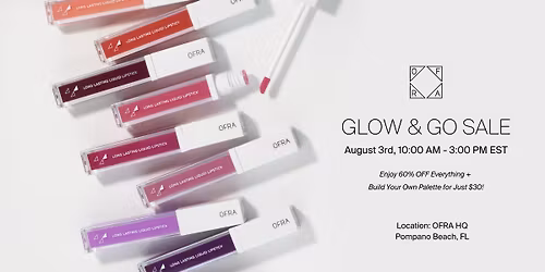 Glow & Go Sale + Build Your Own Palette at OFRA HQ