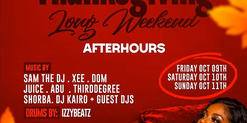 Thanksgiving Long Weekend Friday Night