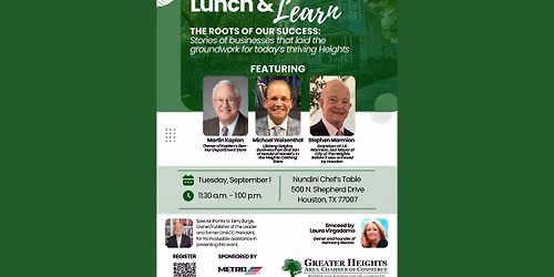 Lunch and Learn - The Roots of Our Success