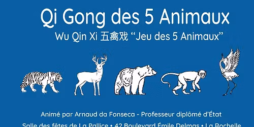 Stage de Qi Gong \u262f\ufe0f Qi Gong des 5 Animaux Wu Qin Xi \u4e94\u79bd\u620f \u262f\ufe0f