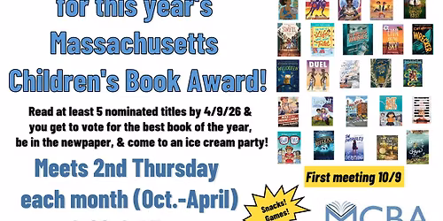 Massachusetts Children's Book Award Book Group