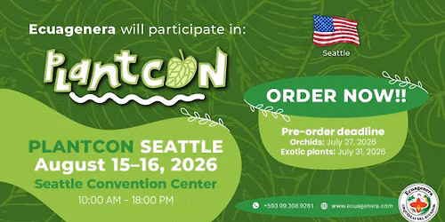 Ecuagenera will participate in PlantCon Seattle 2026