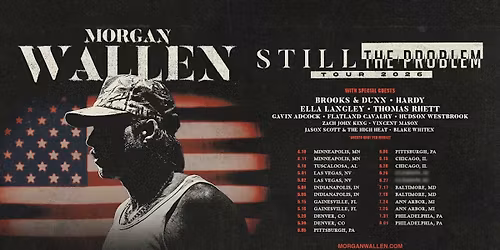 Morgan Wallen with  Brooks & Dunn, Hudson Westbrook and Zach John King