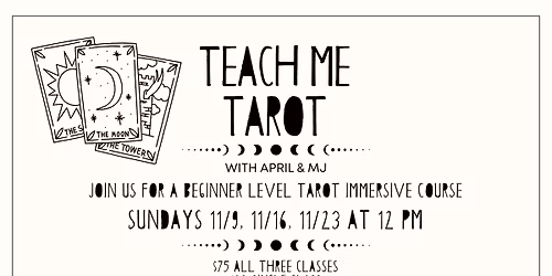 Teach Me Tarot Beginner Immersive Course