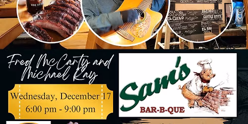 Fred McCarty with Michael Ray at Sam's Bar-B-Que