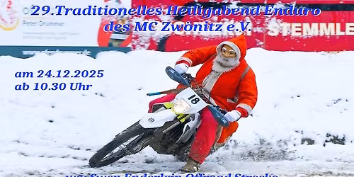 29. Heiligabend Enduro des MC Zw\u00f6nitz e.V.