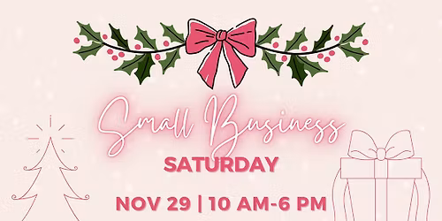 Small Business Saturday \ud83d\udecd\ufe0f\ud83d\udc96