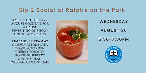 Sip & Social with One Book One New Orleans