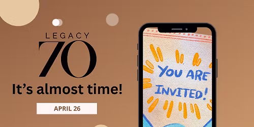 70th Anniversary event