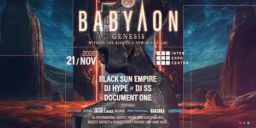 BABYLON \u2022 Genesis | 21.11.2026 | Inter Expo Center, Sofia