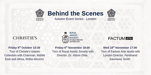 Behind the Scenes: Christie's Tour - Islamic Art Sale Collection