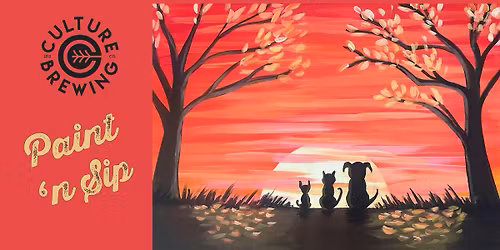 Sunset  Buddies- Paint and Sip - Solana Beach