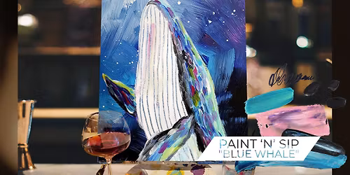Portsmouth Paint \u2018n\u2019 Sip - \u201cBlue Whale\u201d