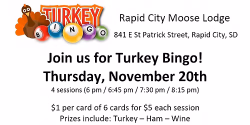 Turkey Bingo