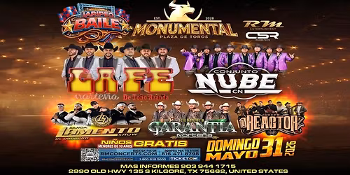 LA FE NORTE\u00d1A, CONJUNTO NUBE, BANDA LAMENTO & MAS