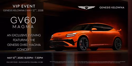 Genesis Kelowna Exclusive Night | 2026 Genesis GV60 Magma Reveal