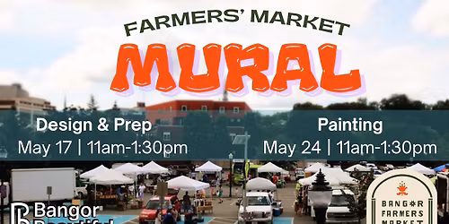 Volunteer Mural Painting - Farmers' Market Mural