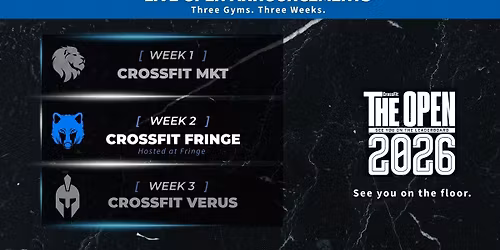 CrossFit Open 2026 \u2013 Week 2 Live Announcement + Throwdown at CrossFit Fringe