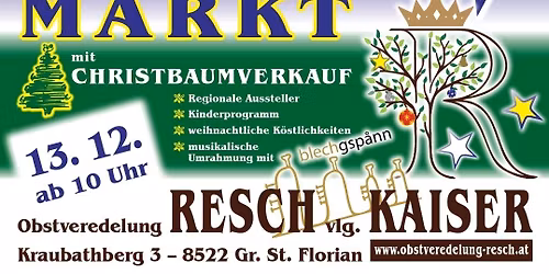 Weihnachtsmarkt mit Christbaumverkauf 