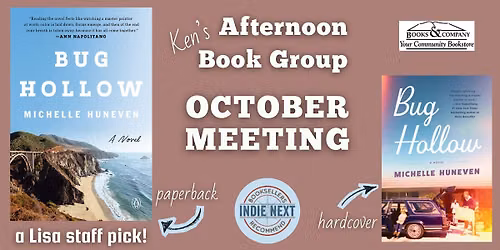 Books & Company Afternoon Book Group October 2026 Meeting