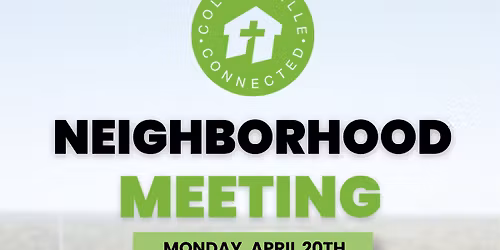 April Neighborhood Meeting