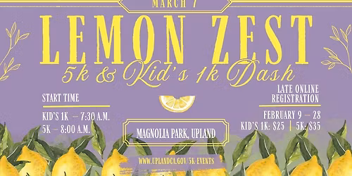 Lemon Zest 5K & Kids 1K Dash