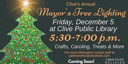 Clive's Annual Mayor's Tree Lighting