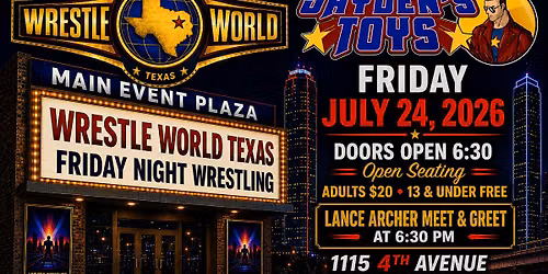 Weekly Friday Night Wrestling in Dallas! WWTX