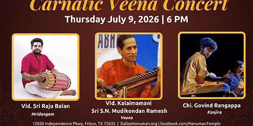 Carnatic Veena Concert by Vid. Kalaimamani Sri. S.N. Mudikondan Ramesh
