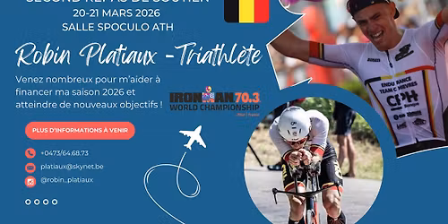 2\u1d49 Repas de soutien - Robin Platiaux, triathl\u00e8te