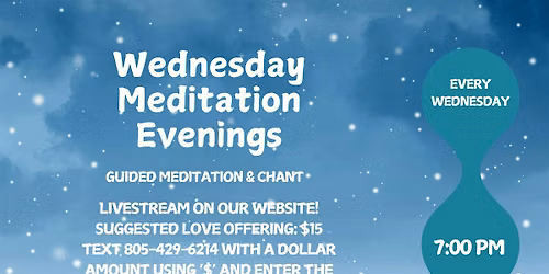 Wednesday Meditation Evenings