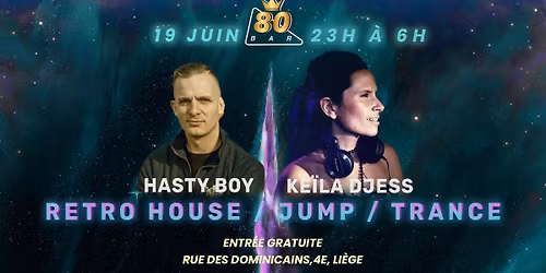 HASTY BOY \/ KE\u00cfLA DJESS ( RETRO HOUSE \/ JUMP \/ TRANCE)