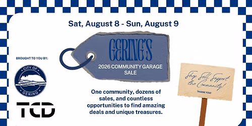Gering's 2026 Community Garage Sale