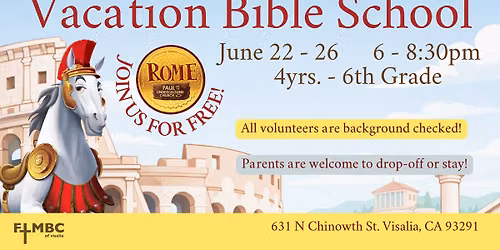 Vacation Bible School: Rome!