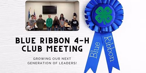 Blue Ribbon 4-H Club Meeting