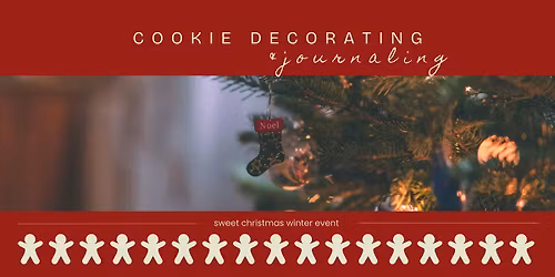 Xmas cookie decoration x journaling